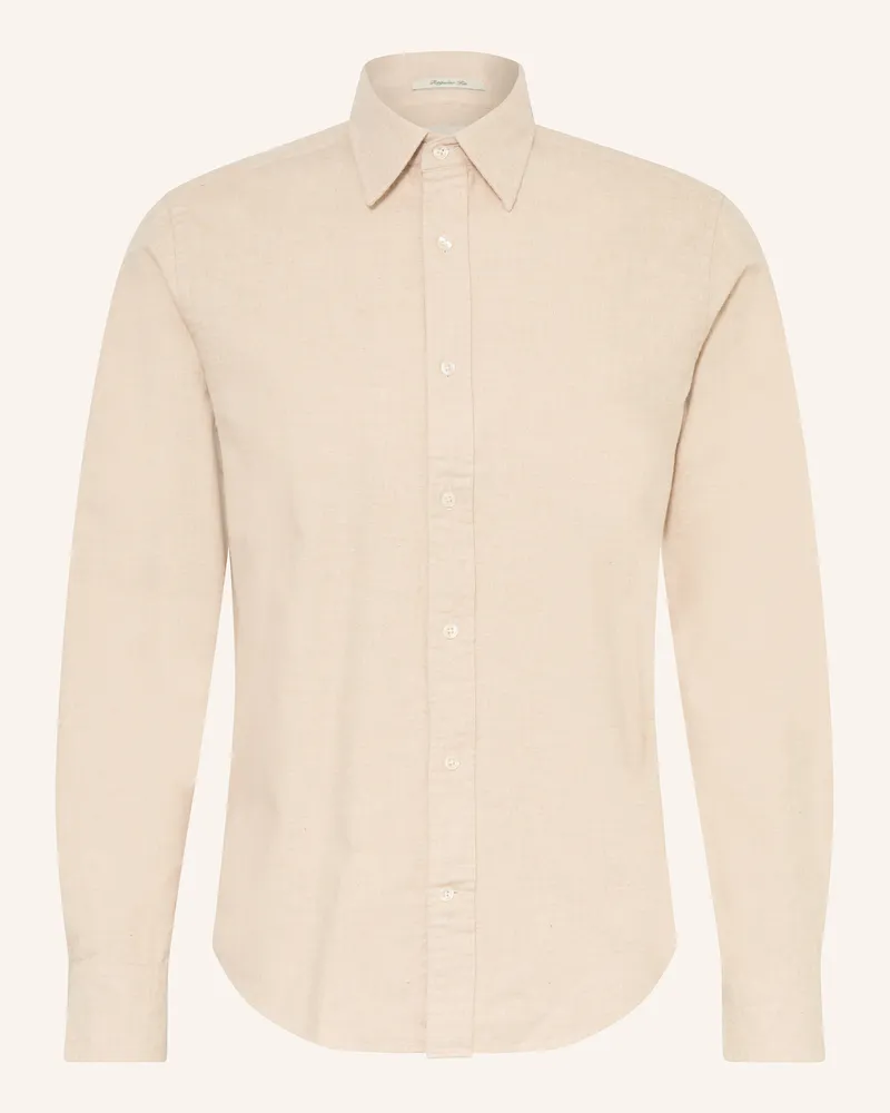 Gant Flanellhemd Regular Fit Ecru