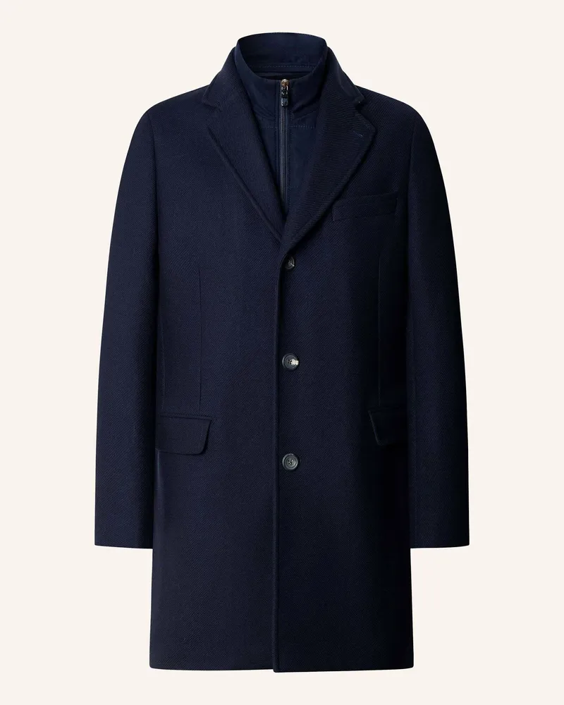 Hackett Stehkragenmantel Sr Wl Cash W/Bib Coat blau Dunkelblau