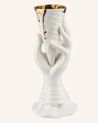 Jonathan Adler Vase GILDED MUSE I-SCREAM Weiss