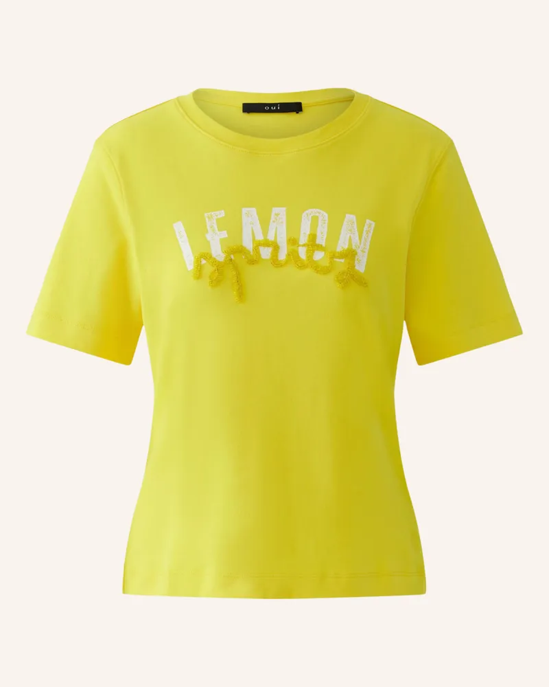 Oui  T-Shirt gelb Gelb