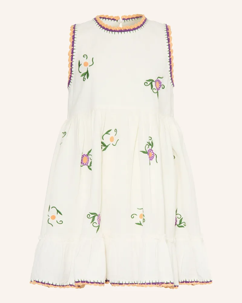 Stella McCartney Kids Kleid Mit Stickereien weiss Ecru