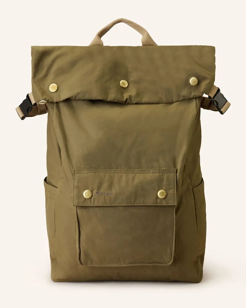 Barbour Rucksack mit Laptop-Fach Oliv