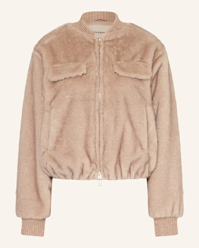 Beaumont Amsterdam Kunstpelz-Blouson MILAYA Beige