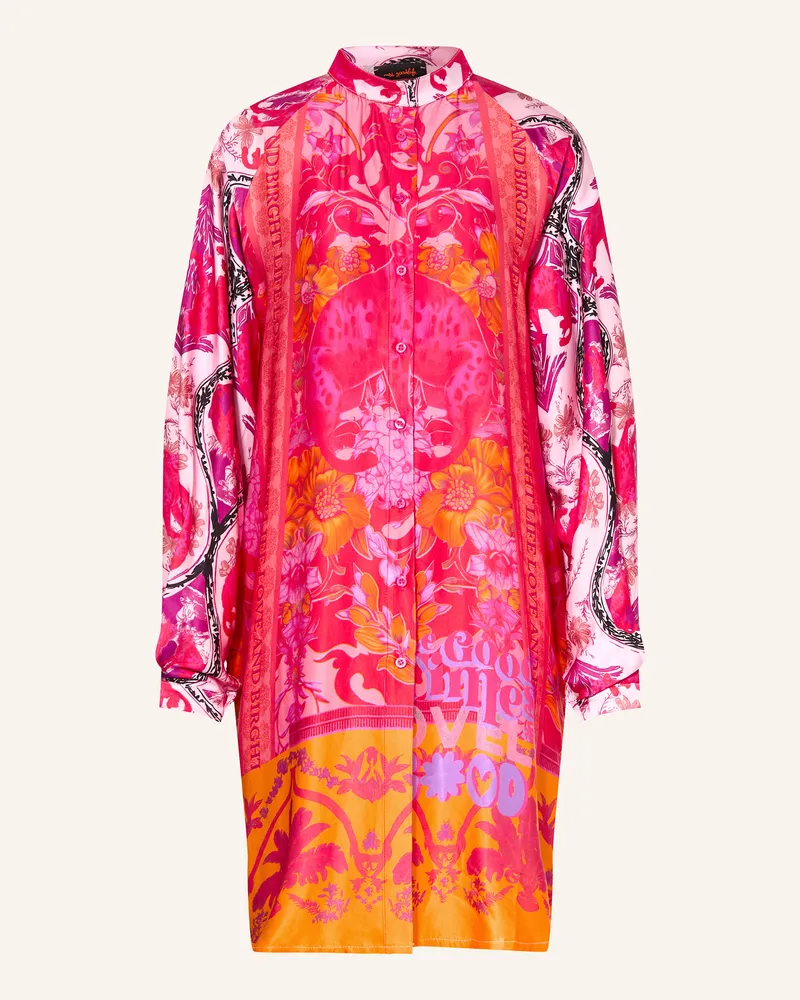 Miss Goodlife Hemdblusenkleid aus Satin Rot