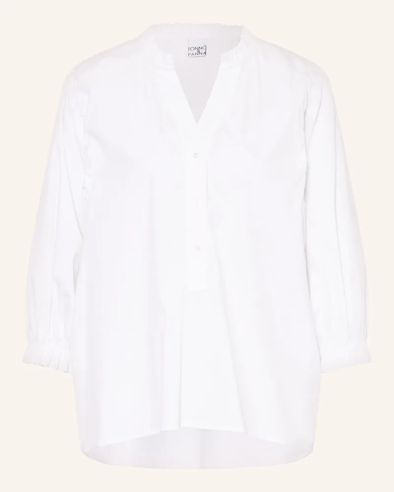 tonno e panna Blusenshirt Mit 3/4-Arm weiss Weiss