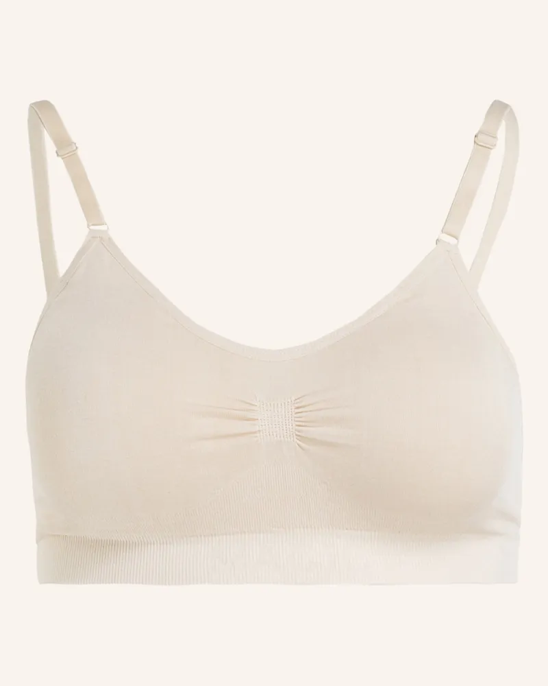 Magic Bodyfashion Bustier Bamboo Comfort Bra With Spaghetti Straps beige Creme