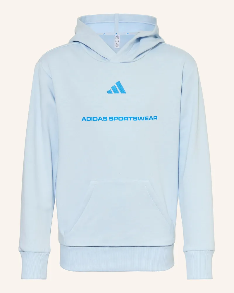 adidas Hoodie Slogan blau Hellblau