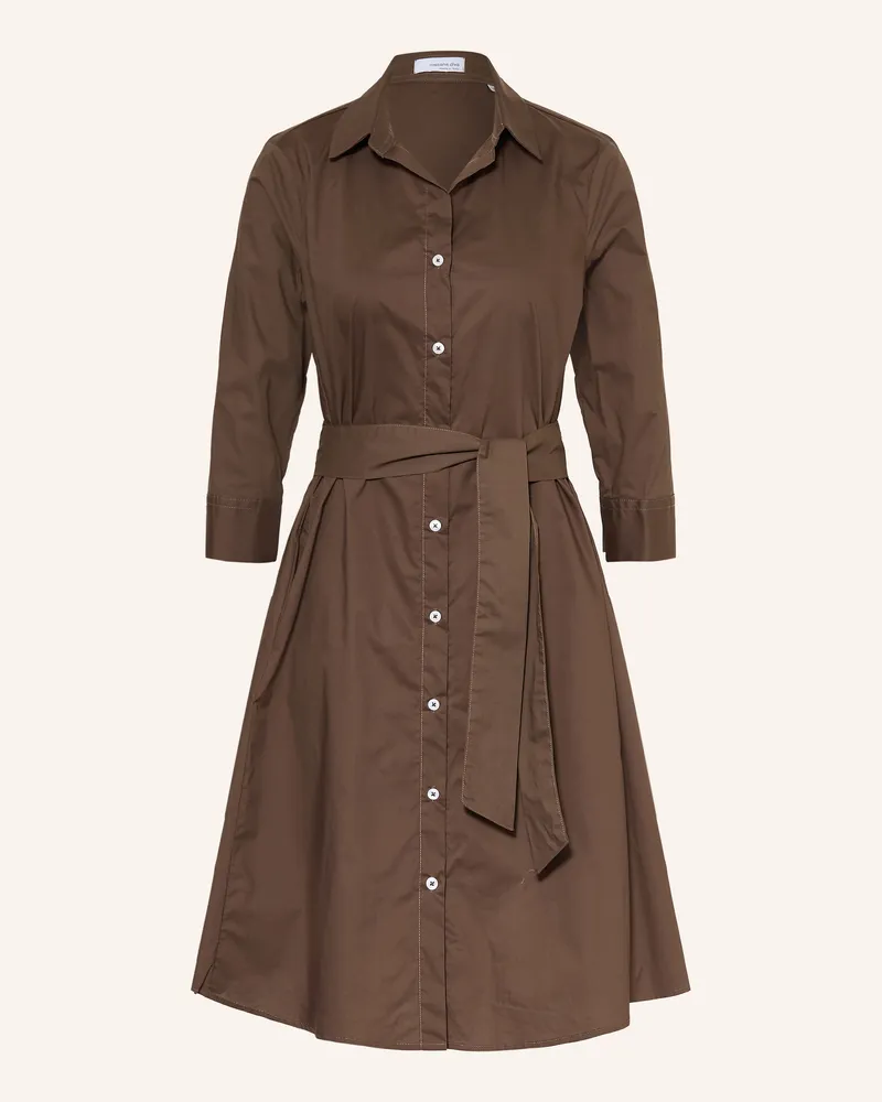 Rossana Diva Hemdblusenkleid Mit 3/4-Arm braun Braun