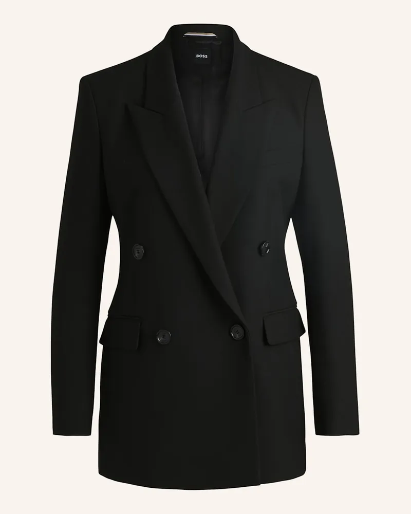 HUGO BOSS Blazer JALETO3 Regular Fit Schwarz