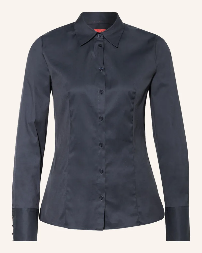 HUGO BOSS Hemdbluse The Fitted Shirt blau Dunkelblau