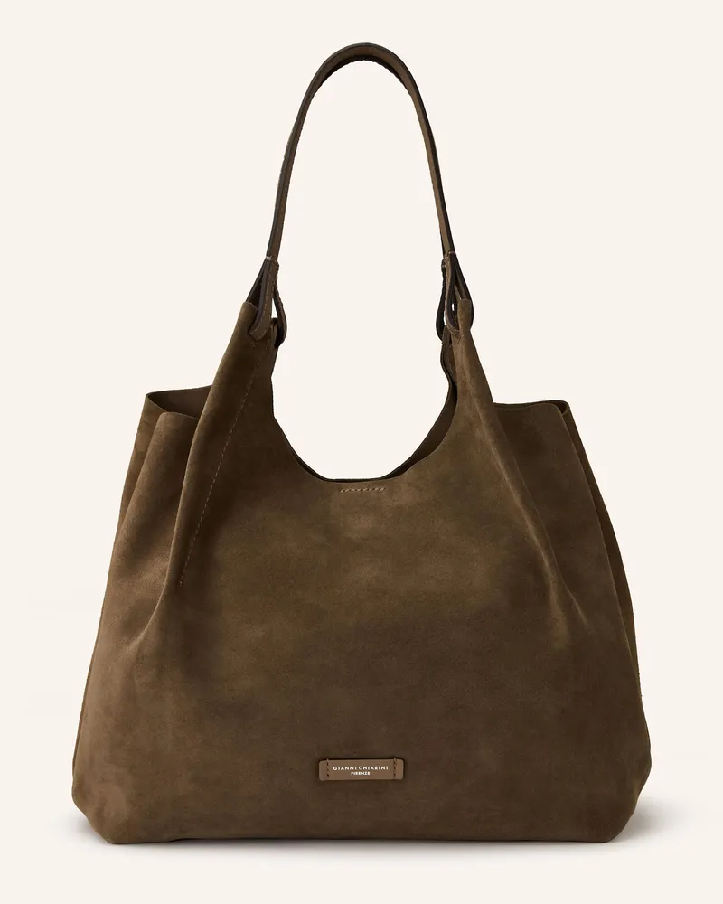 Gianni Chiarini Hobo-Bag DUA XL mit Pouch Khaki