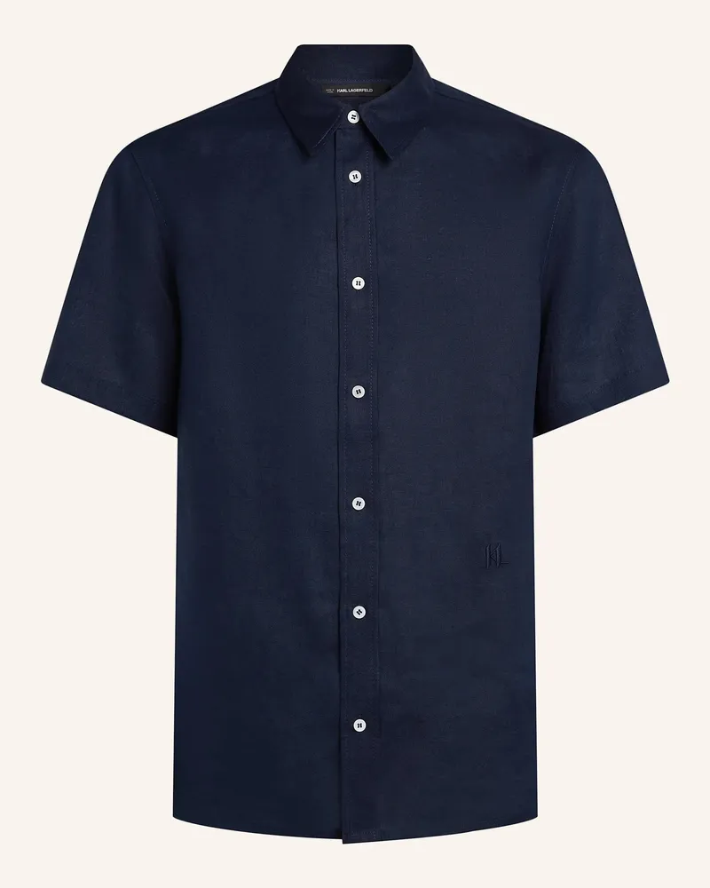Karl Lagerfeld Hemd blau Dunkelblau