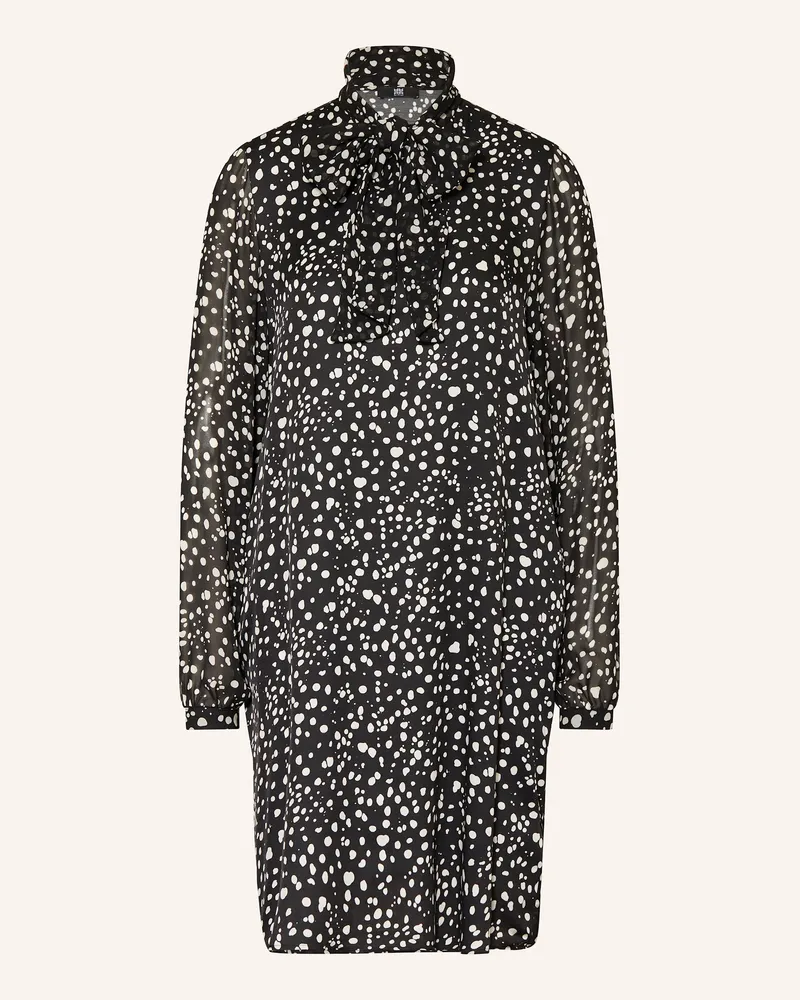 Riani Schluppenkleid Im Materialmix schwarz Schwarz