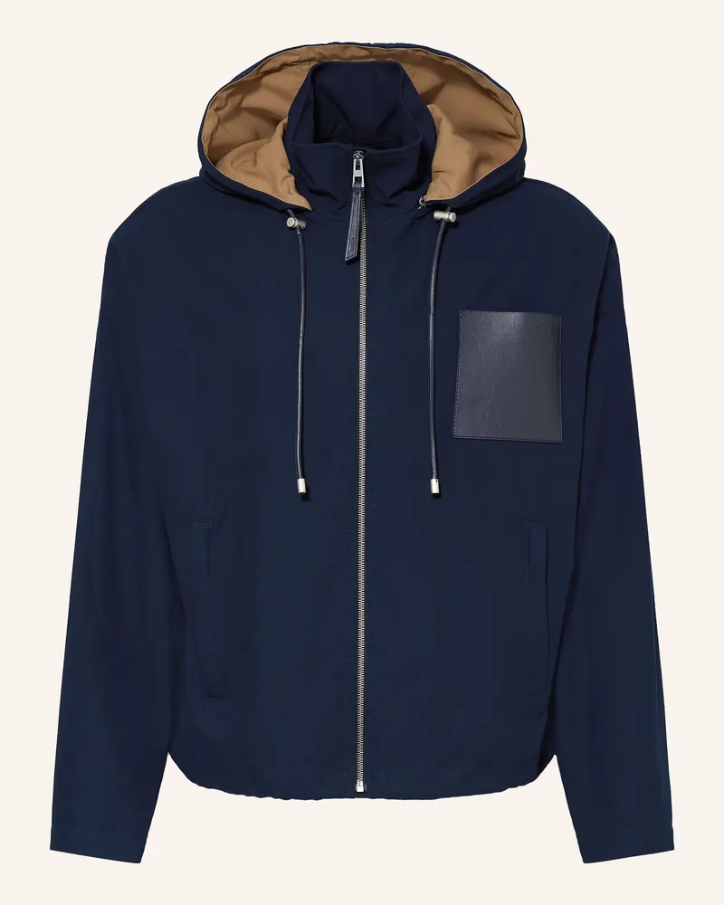 Loewe Jacke mit abnehmbarer Kapuze Dunkelblau