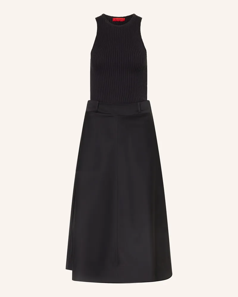 MAX&Co. Kleid QUIRINO im Materialmix Schwarz