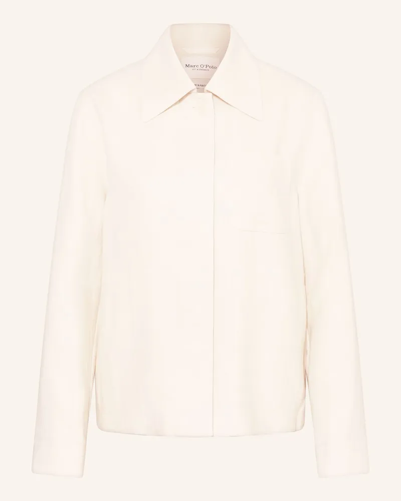 Marc O'Polo Overjacket mit Leinen Weiss