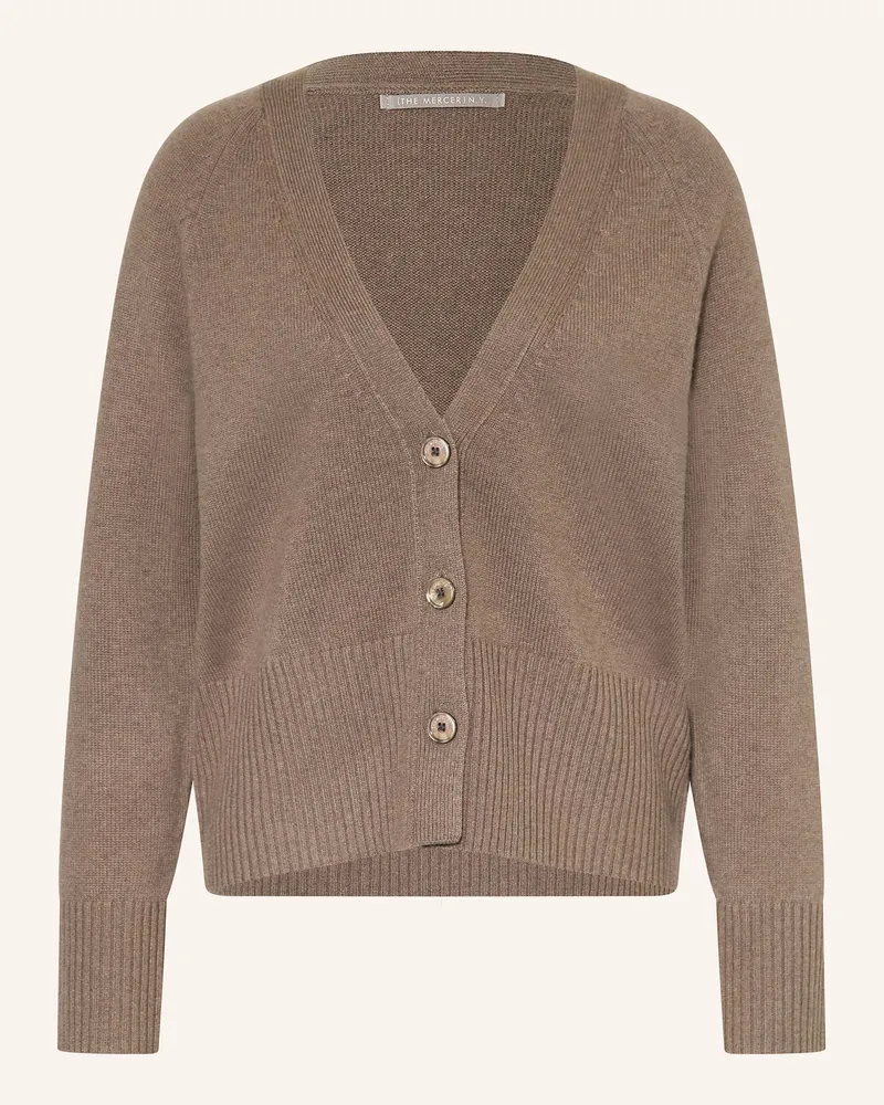 (THE MERCER) N.Y. Strickjacke aus Cashmere Taupe
