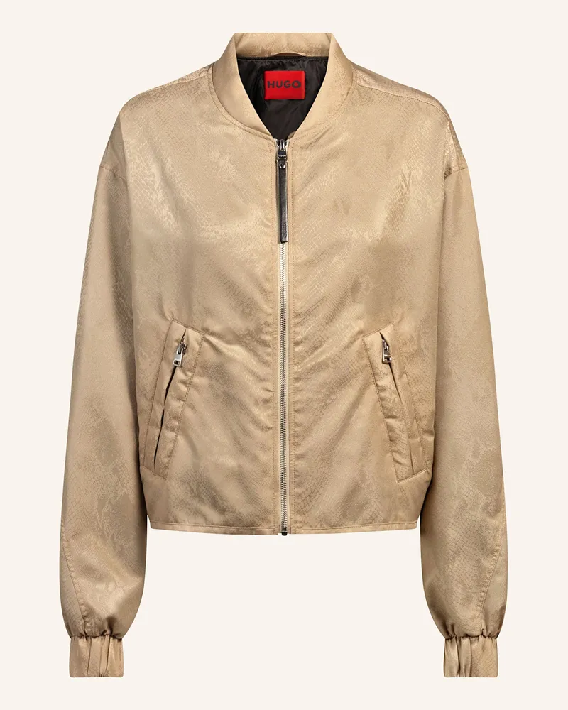 HUGO BOSS Satinblouson FULAN Hellbraun