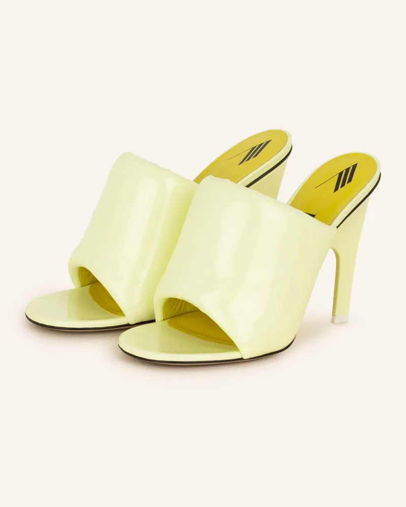 ATTICO Mules REM Hellgelb