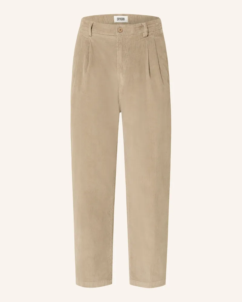 Drykorn Cordchino KARYKO Relaxed Fit mit verkürztem Bein Braun