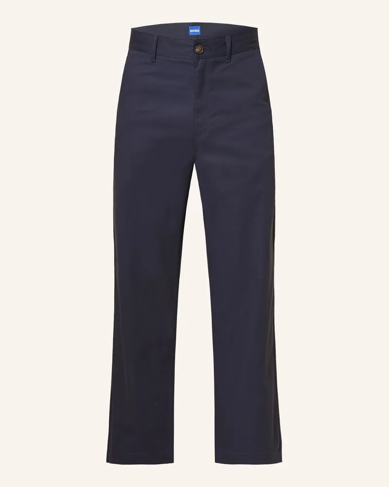 HUGO BOSS Chino Garegin Regular Fit blau Dunkelblau