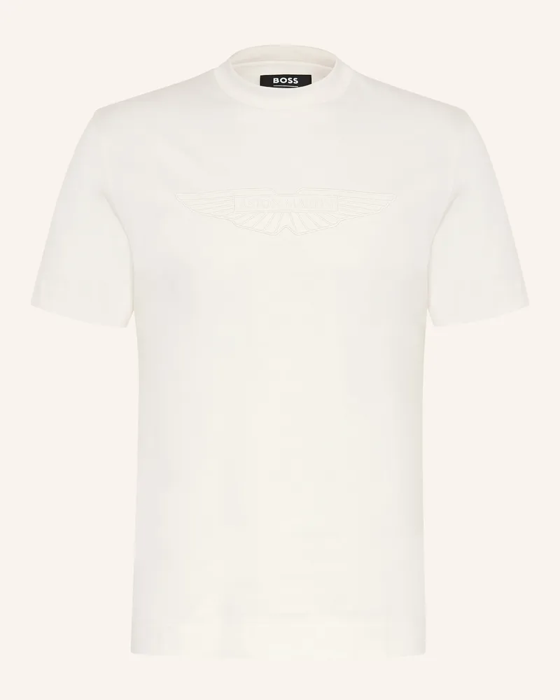 HUGO BOSS T-Shirt Thompson weiss Ecru