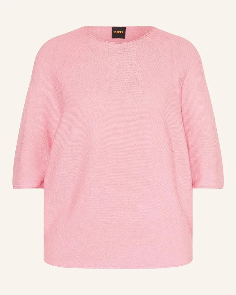 HUGO BOSS Pullover FLAMBERS mit 3/4-Arm Rosa