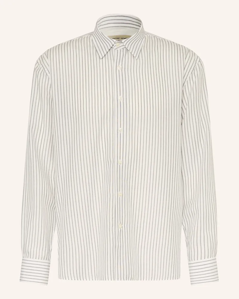 Officine Generale Hemd Bart Regular Fit weiss Creme