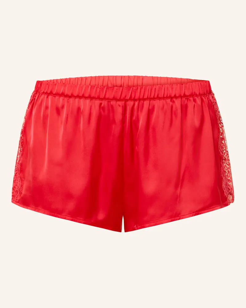 Simone Pérèle Schlafshorts Satin Secrets Aus Satin pink Rot