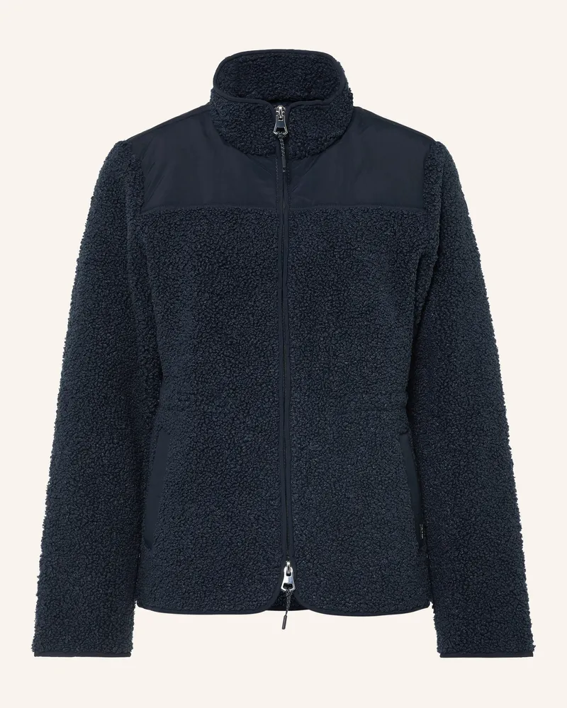 Mos Mosh Teddyfell-Jacke Mmelisa Eli blau Dunkelblau