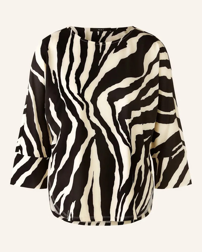 Oui  Shirt mit 3/4-Arm Schwarz