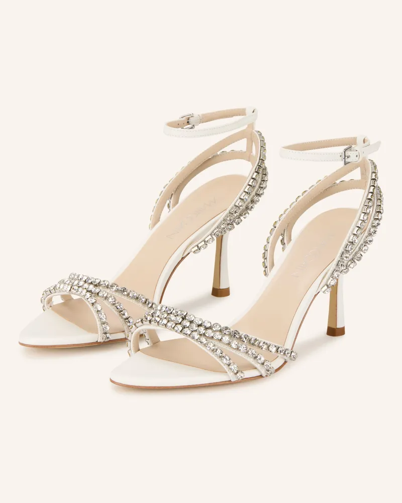 Marc Cain Sandaletten Mit Schmucksteinen weiss 110