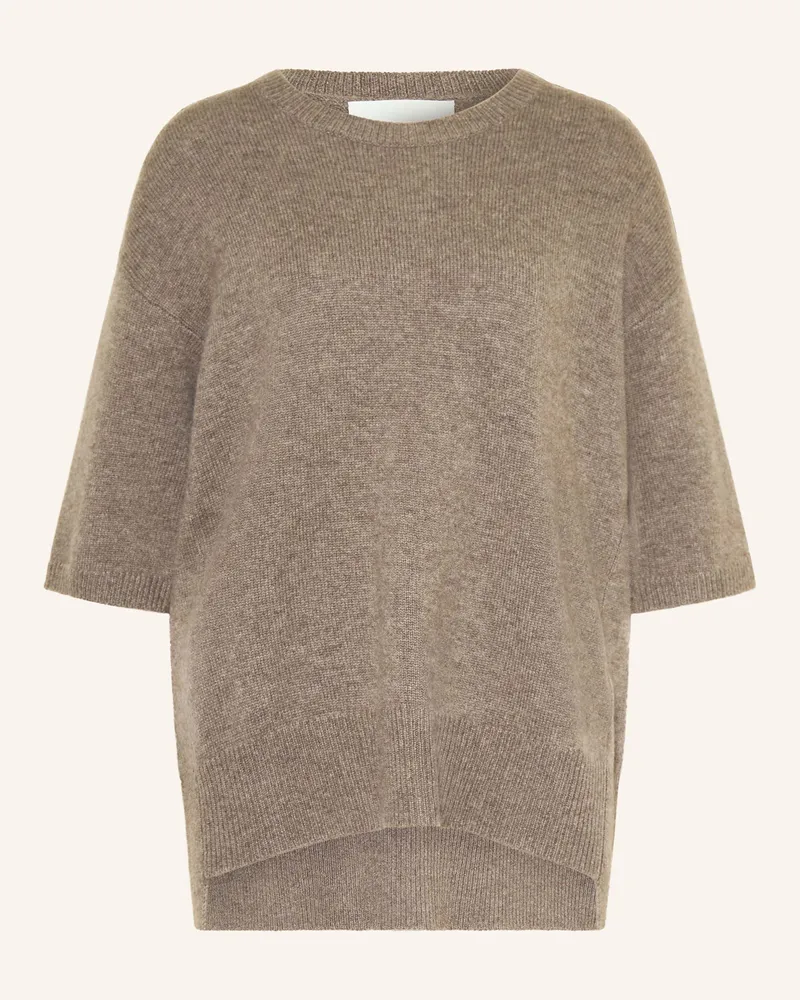 Lisa Yang Strickshirt aus Cashmere Taupe