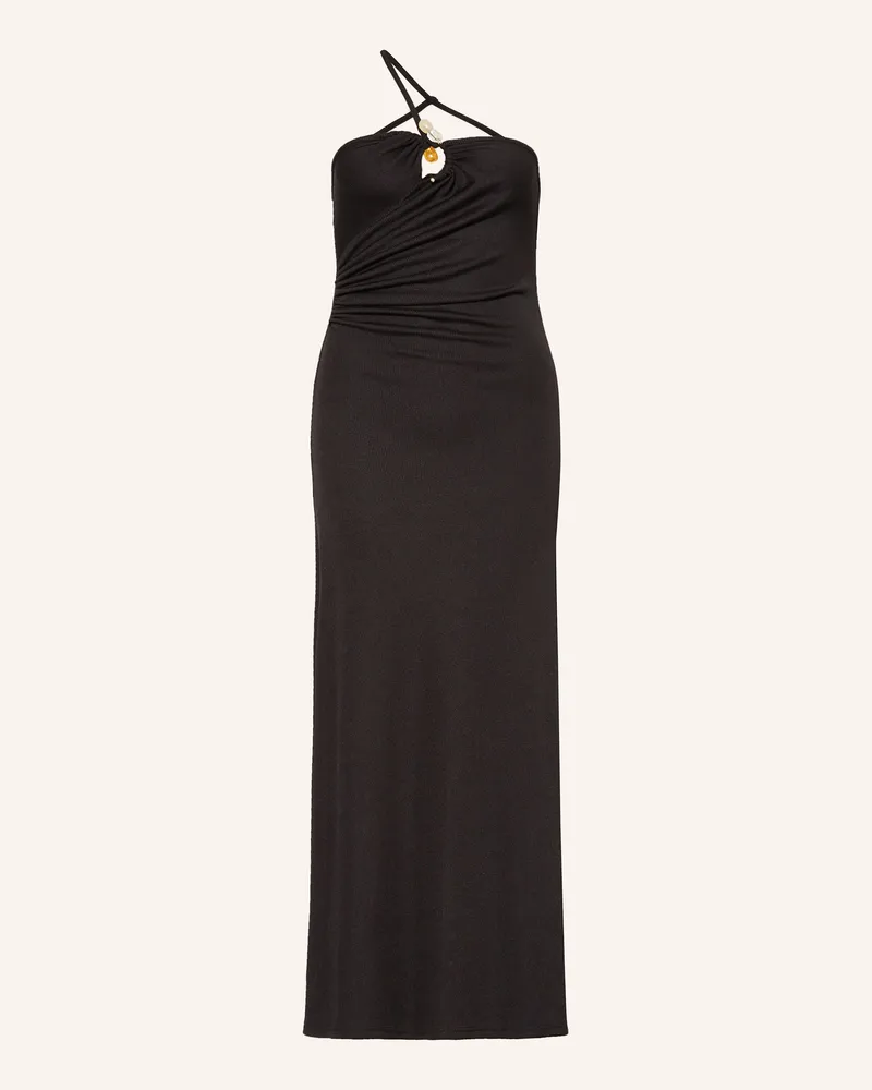 Christopher Esber Abendkleid CONCAVE mit Schmucksteinen Schwarz