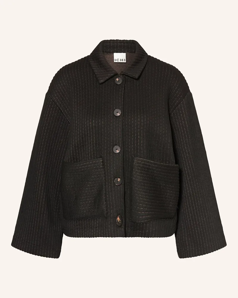 ICHI Kastenjacke IHKATE aus Jersey Schwarz