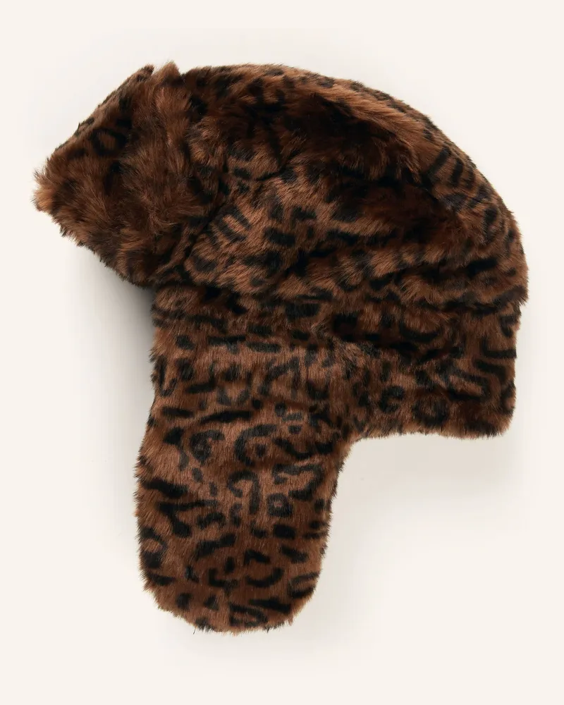 Kangol Kunstfell-Mütze braun Braun