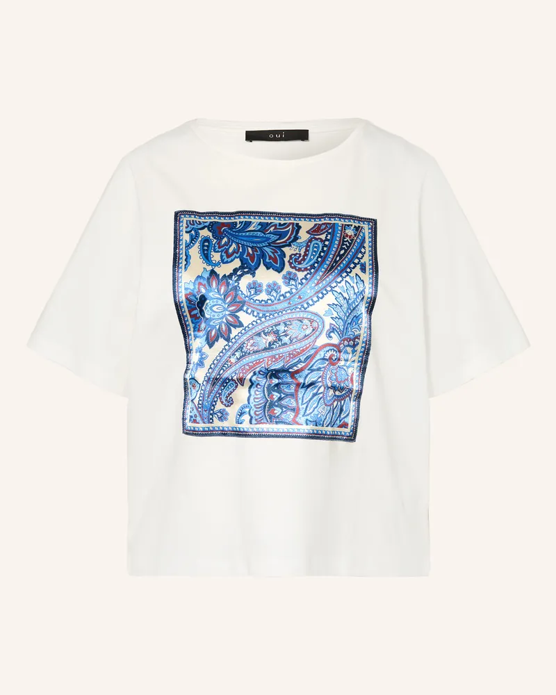 Oui  T-Shirt weiss Weiss
