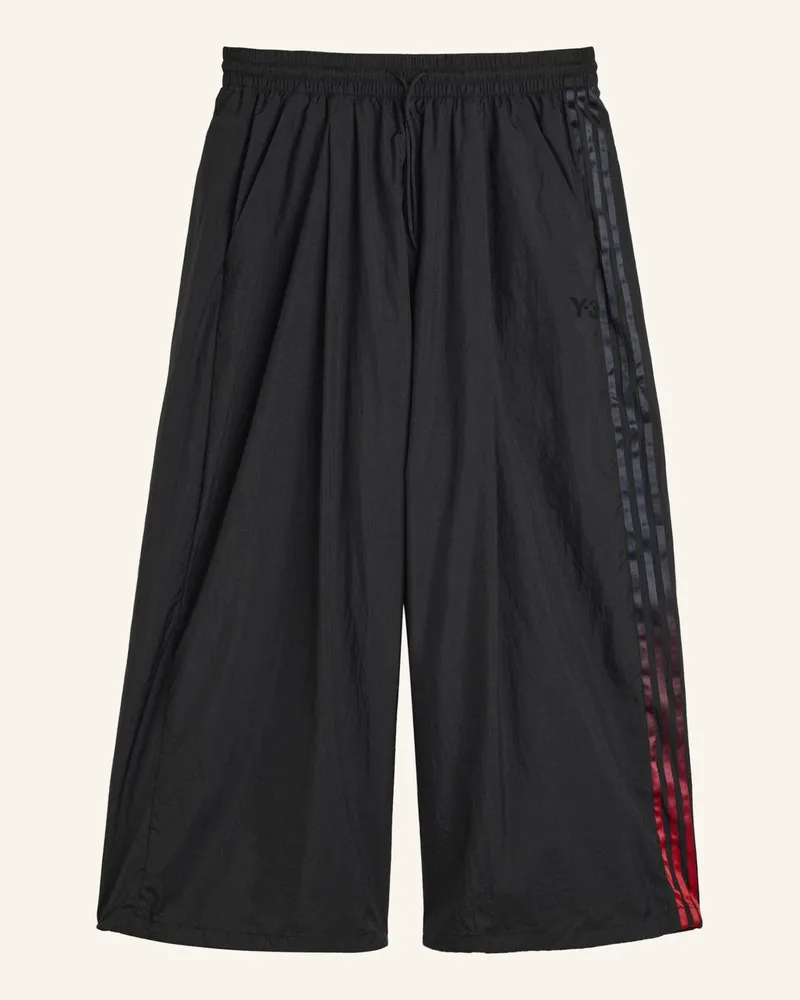 Y-3 Y-3 Gradient 3-Streifen Nylon Weite Hose schwarz Schwarz
