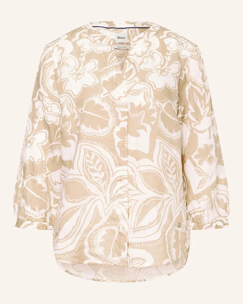 Brax Bluse VELIA aus Leinen Beige