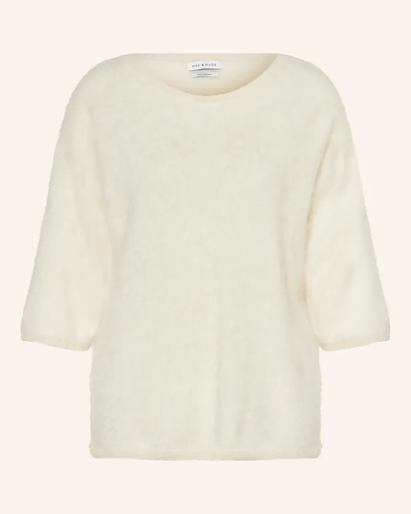 Mrs & HUGS Strickshirt aus Cashmere Ecru