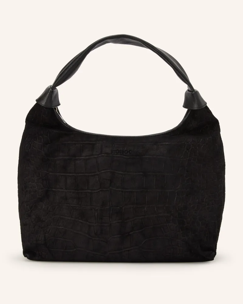 NÚNOO Handtasche Big Dandy schwarz Schwarz
