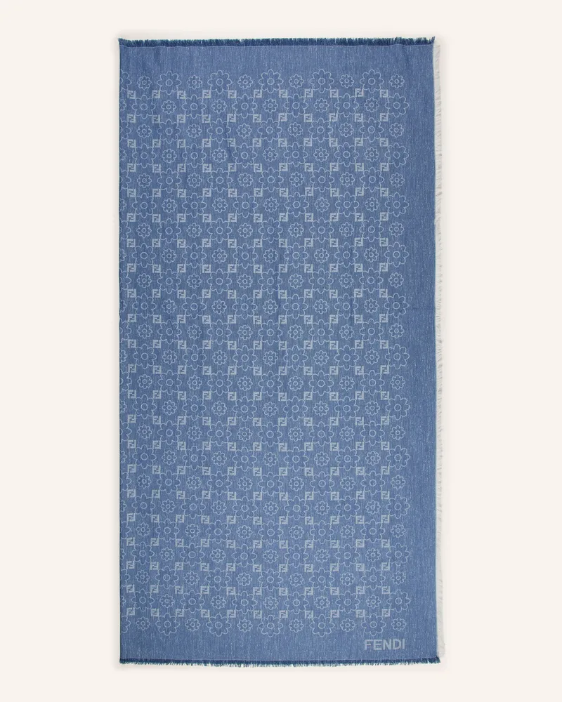 Fendi Tuch Mit Seide blau Blau