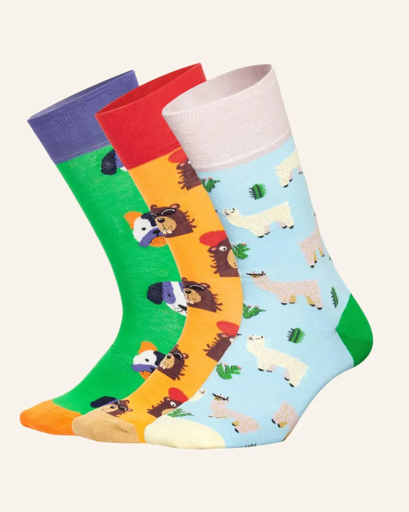 DillySocks Socken PAWS & FRIENDS MIT GESCHENKBOX Grün