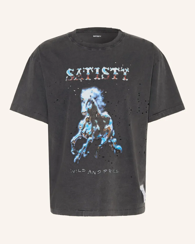 Satisfy Laufshirt Mothtech schwarz Schwarz