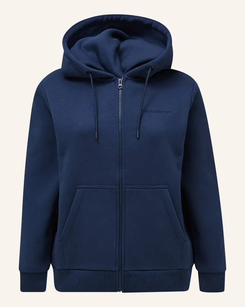 Peak Performance Kapuzensweatshirt Dunkelblau