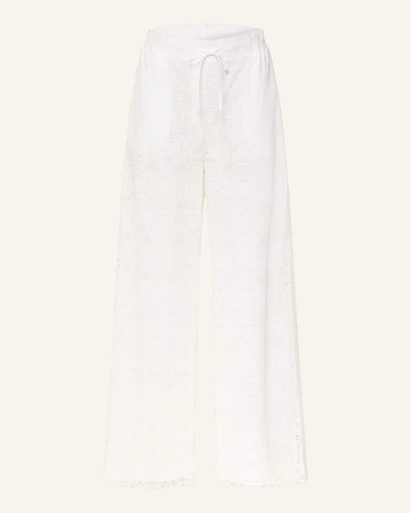 Claudie Pierlot Spitzenhose weiss Weiss