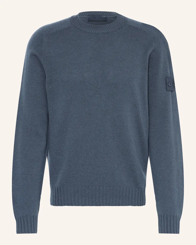 Stone Island Cashmere-Pullover GHOST Blaugrau