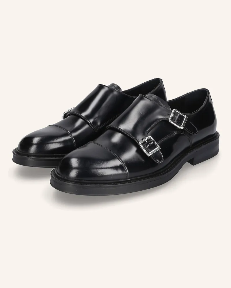 Heinrich Dinkelacker Schnallenschuh Florenz Plain Ca schwarz Schwarz