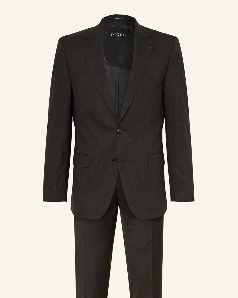 Digel Anzug Daren Modern Fit schwarz Schwarz
