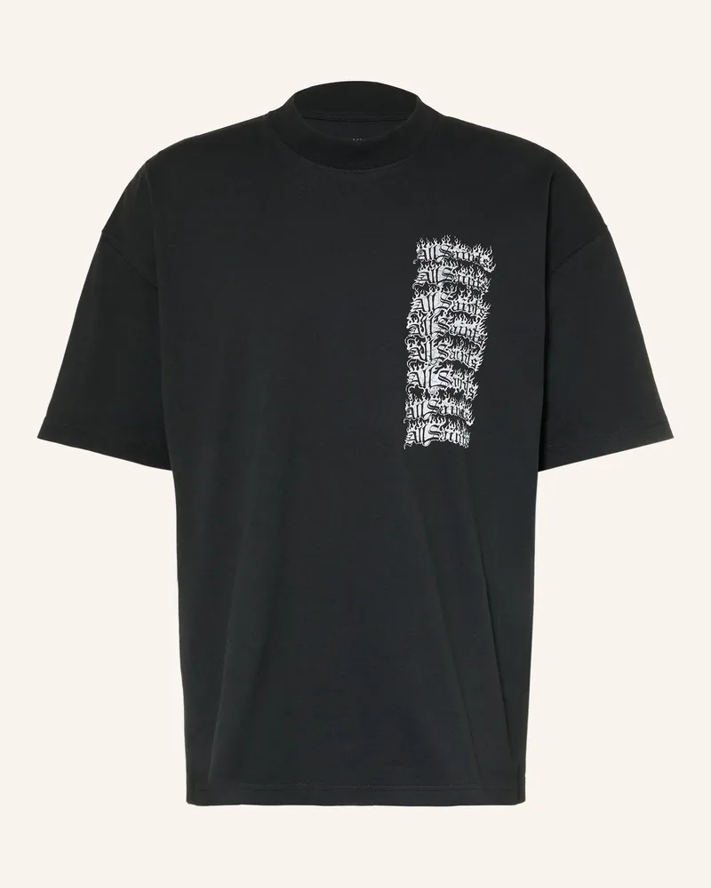 AllSaints Oversized-Shirt Repeat schwarz Schwarz
